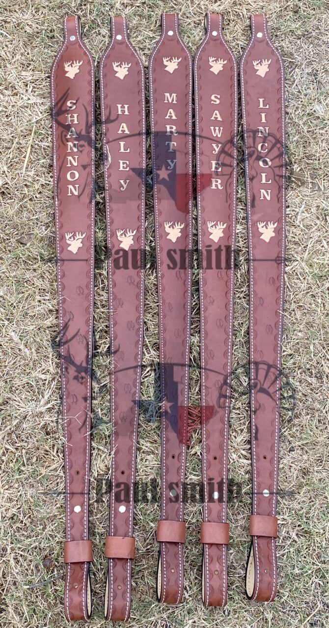Hunting Rifle Sling - Handtooled Sling - Image 2