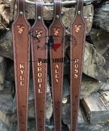Hunting Deer Rifle Slings – Handtooled Deer Gun Slings